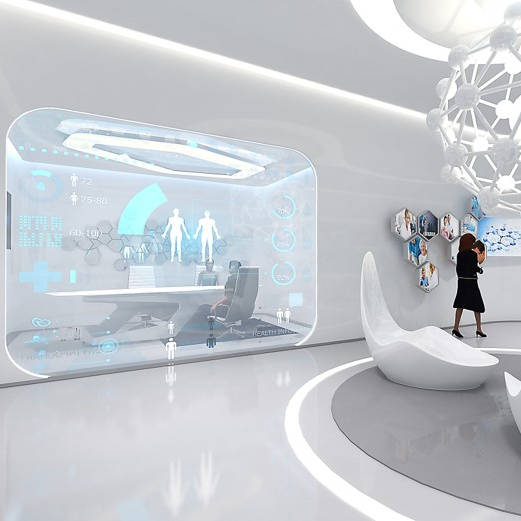 智慧党建展厅与地税党群服务中心数字内容UI设计服务